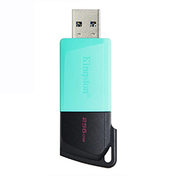 Pendrive Kingston Exodia 256GB USB 3.2 - Preto / Verde (DTXM/256GB)