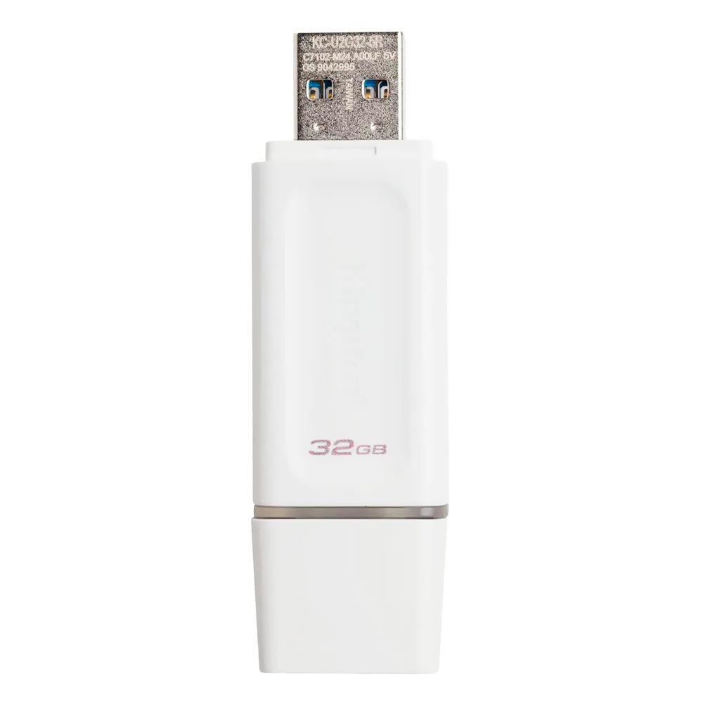 Pendrive Kingston Exodia 32GB USB 3.2 - Branco (KC-U2G32-5R)