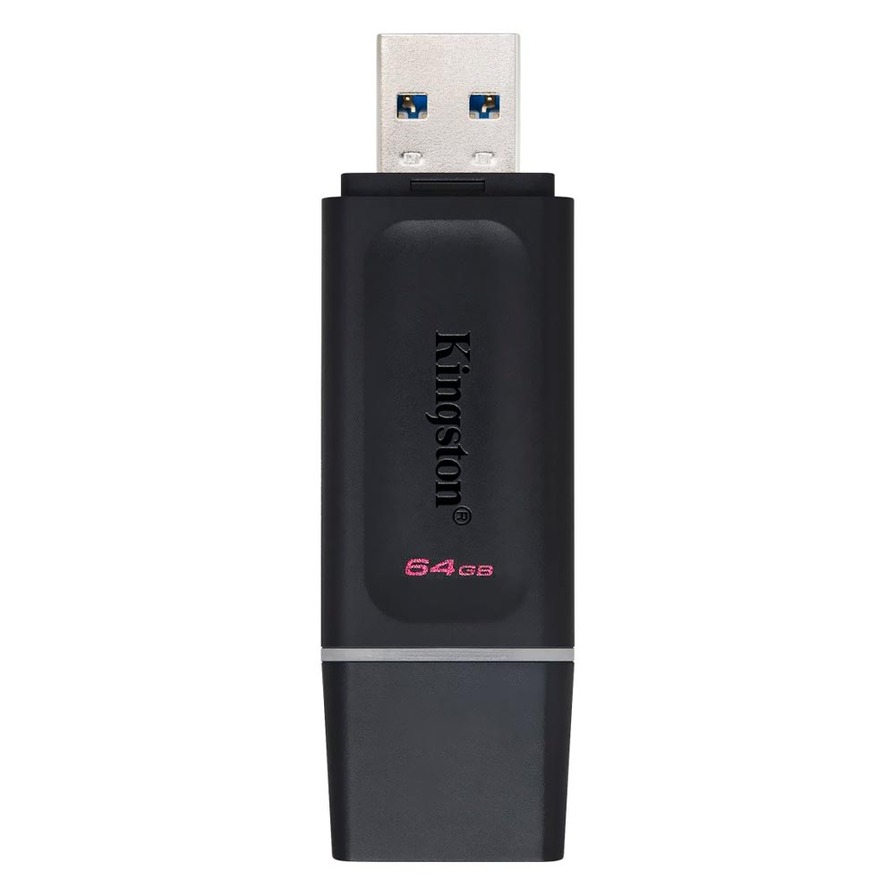 Pendrive Kingston Exodia 64GB USB 3.2 - Preto (DTX/64GB) 