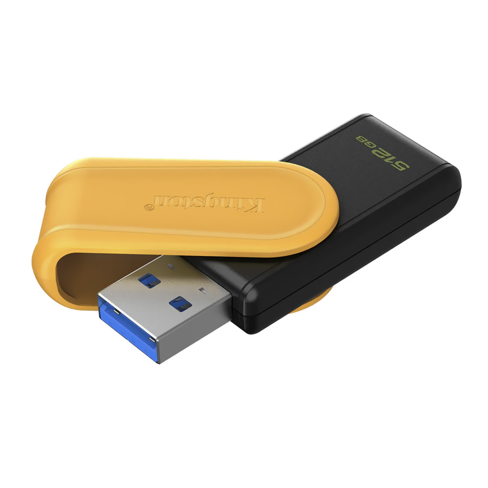 Pendrive Kingston Exodia S 512GB USB 3.2 - Preto / Amarelo (DTXS/512GB)