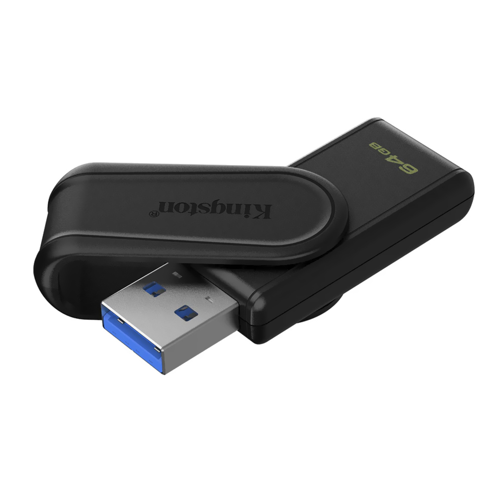 Pendrive Kingston Exodia S 64GB USB 3.2 - Preto (DTXS/64GB)