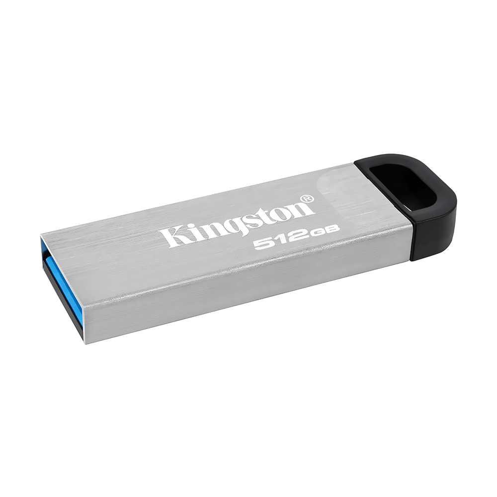 Pendrive Kingston Kyson 512GB USB 3.2 - Prata (DTKN/512GB)