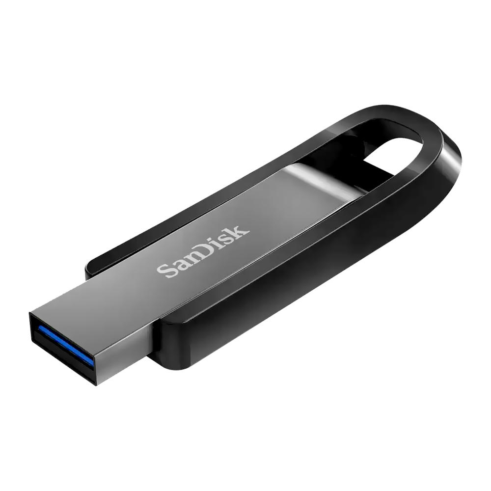 Pendrive SanDisk Extreme Go 128GB USB 3.2 - Cinza / Preto (SDCZ810-128G-G46)