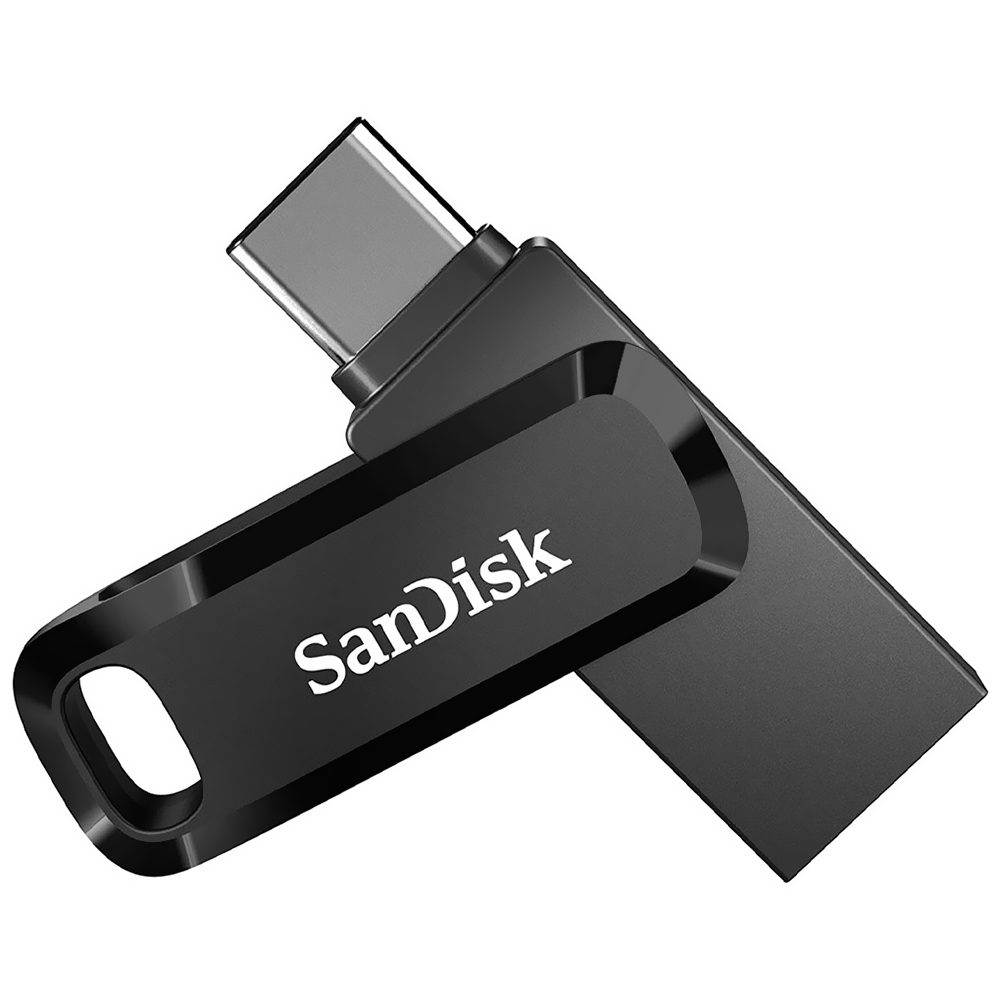 Pendrive SanDisk G46 Ultra Dual Drive Go 128GB USB 3.1 / Type-C - Preto