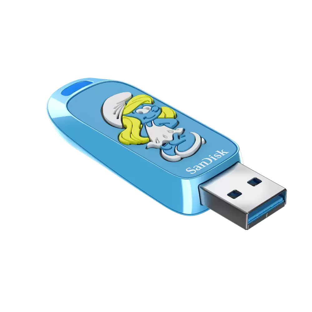 Pendrive SanDisk Smurfs 256GB USB 3.2 - Azul (SDCZIS-256G-G46)