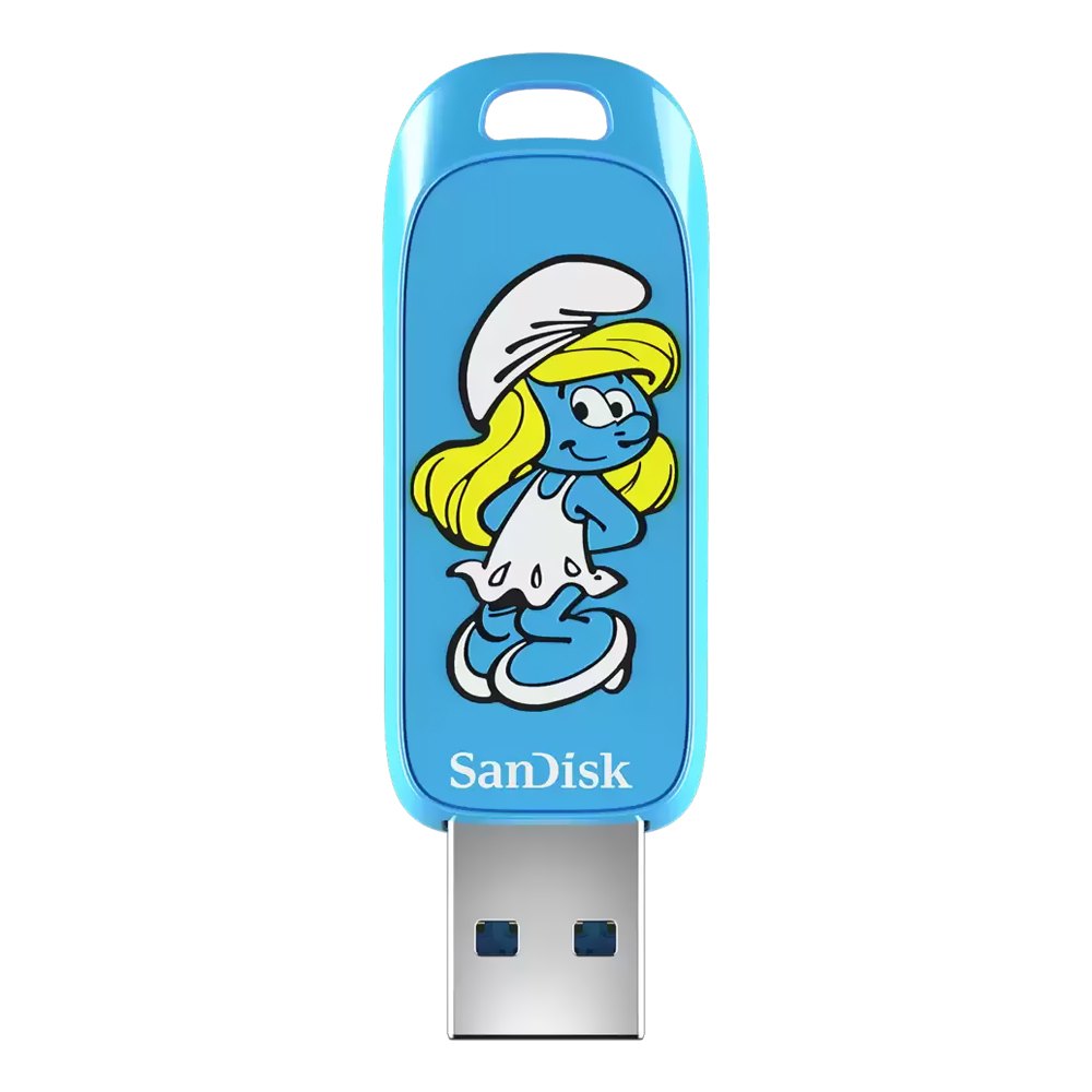 Pendrive SanDisk Smurfs 256GB USB 3.2 - Azul (SDCZIS-256G-G46)