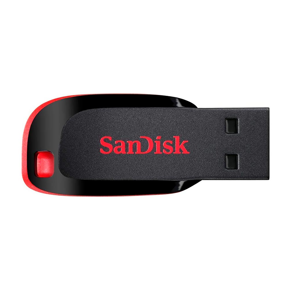 Pendrive SanDisk Z50 Cruzer Blade 16GB USB 2.0 - Preto / Vermelho
