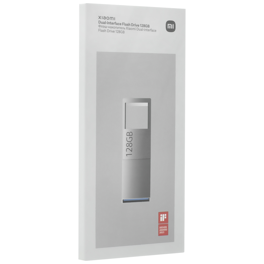 Pendrive Xiaomi Dual-Interface 128GB USB-C / USB 3.2 - Prata (XMUP21YM)