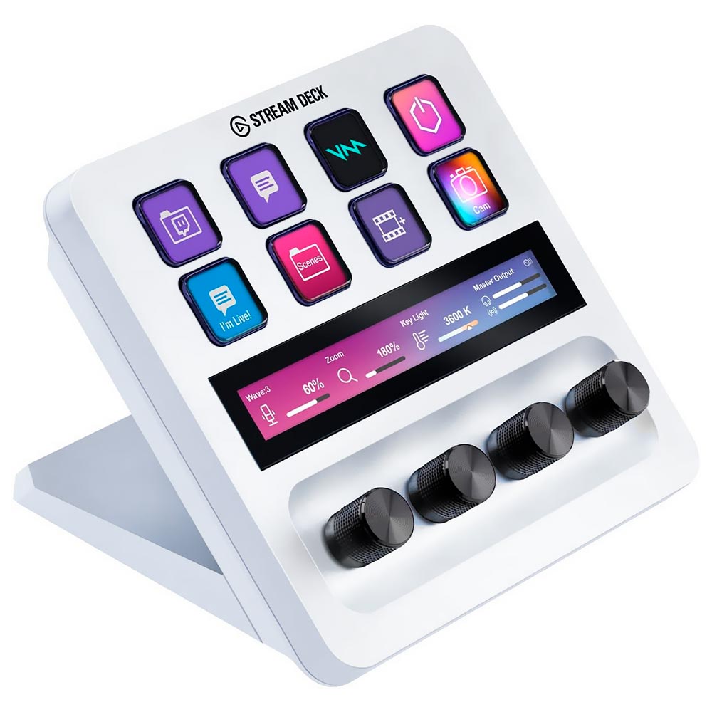 Stream Deck + Elgato - 10GBD9911-WT Branco (8 Teclas)