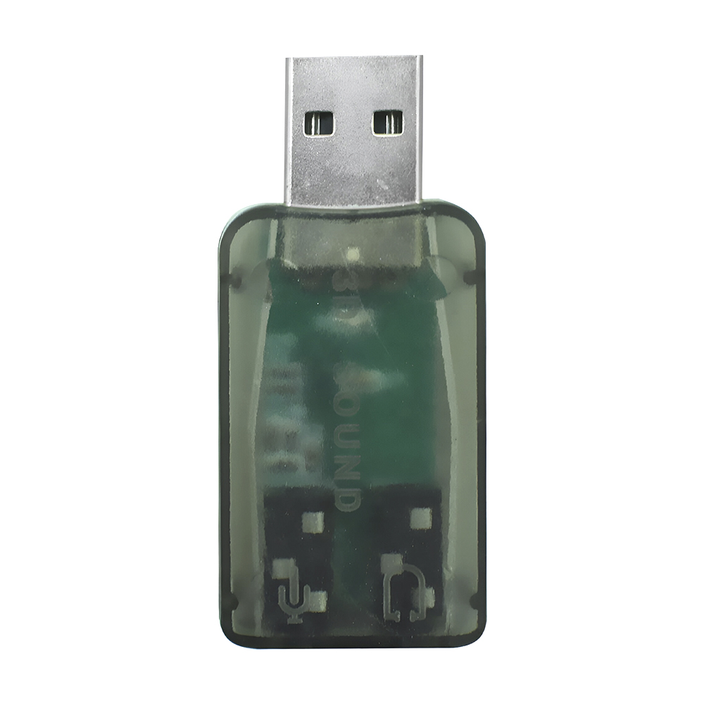 Placa de Som USB Áudio 5.1 Channel Microfins HR1266 - Suporta 3D