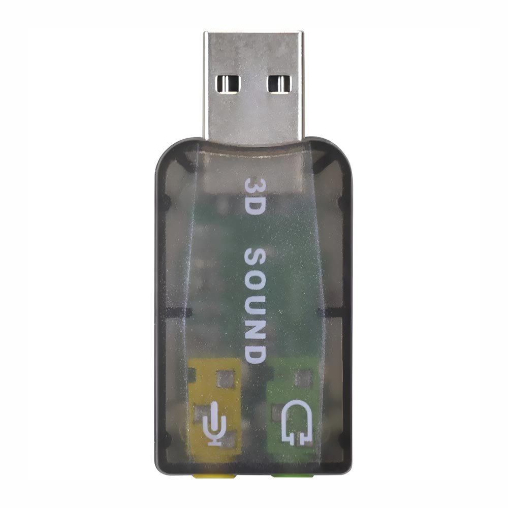 Placa de Som USB Áudio 5.1 Channel - Suporta 3D