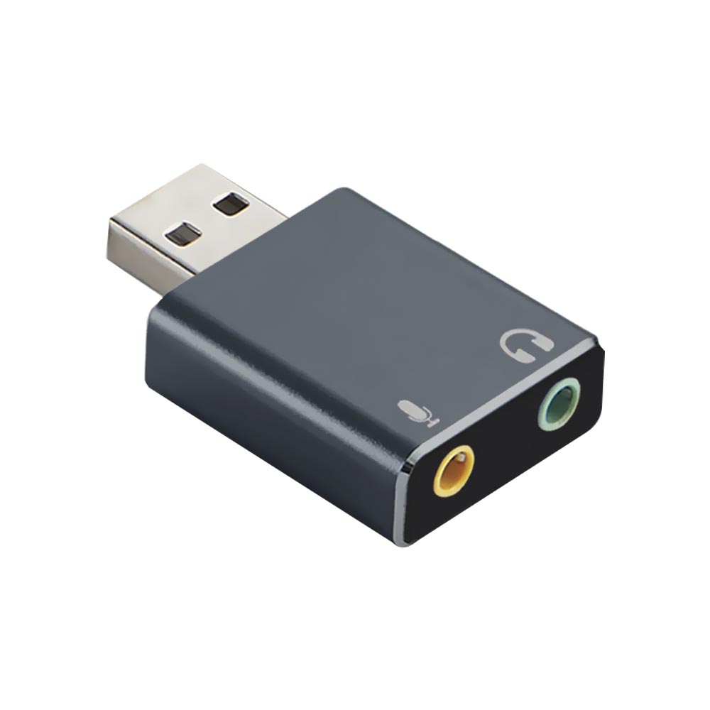 Placa de Som USB Áudio ArgomTech ARG-CB-0067 - Suporta 3D