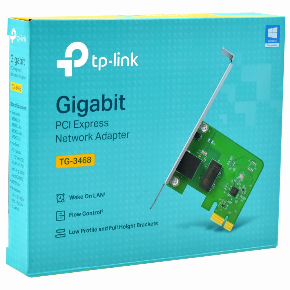 Placa de Rede PCI Express 10 / 100 / 1000 TP-Link TG-3468 Low Profile