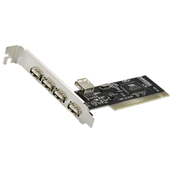 Placa PCI 4 + 1 Saída USB 2.0