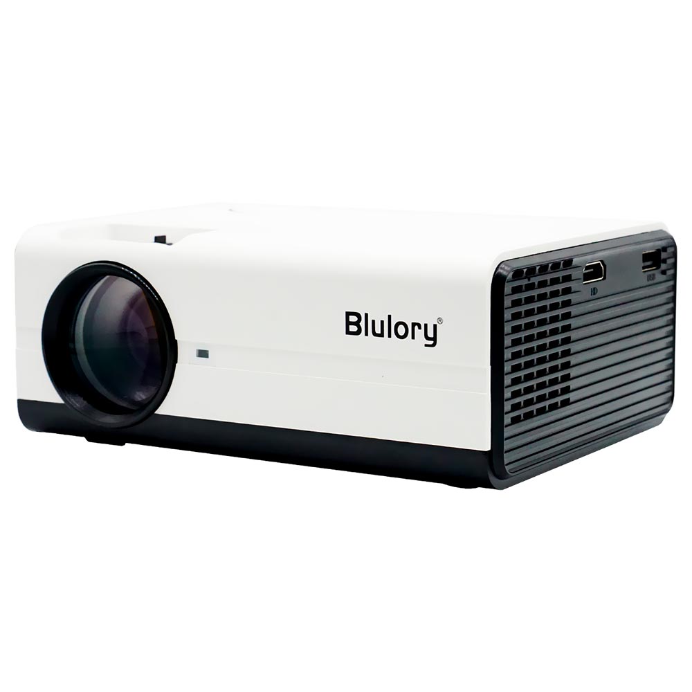Projetor Blulory Mini LED T1 1200 Lumens - Branco