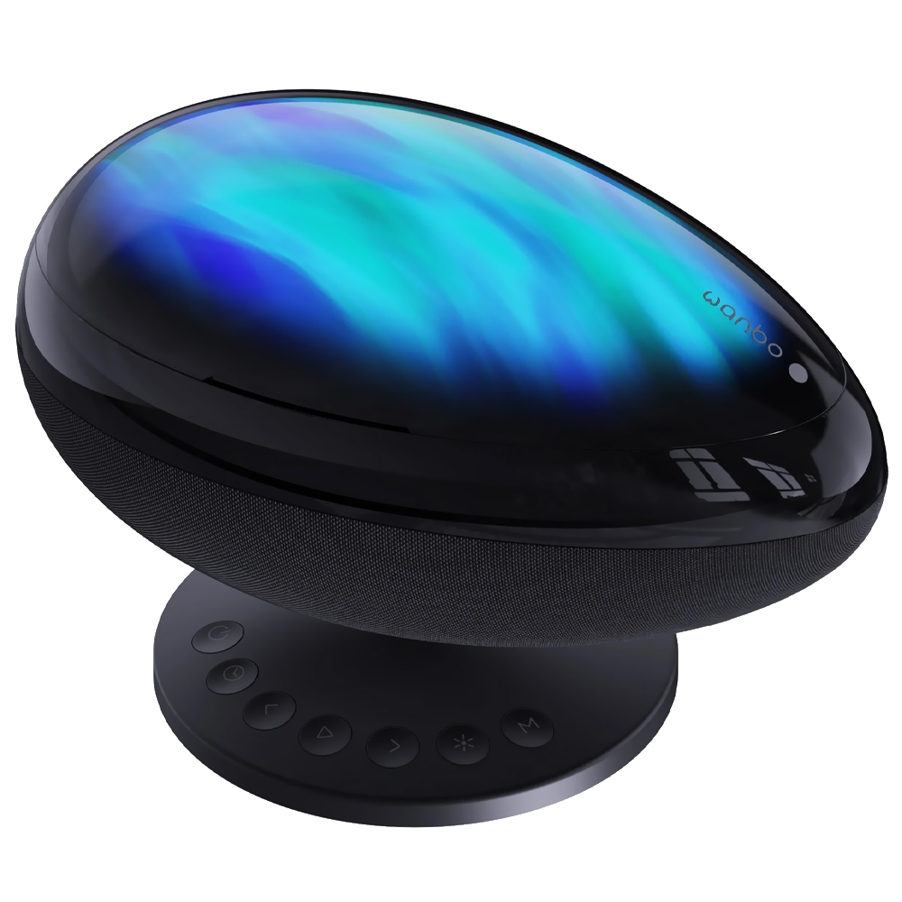PROJETOR DE LUZ LASER WANBO GALAXY LIGHT EVA WPL11 SPEAKER/BT PRETO  