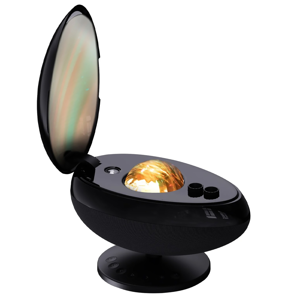 PROJETOR DE LUZ LASER WANBO GALAXY LIGHT EVA WPL11 SPEAKER/BT PRETO  