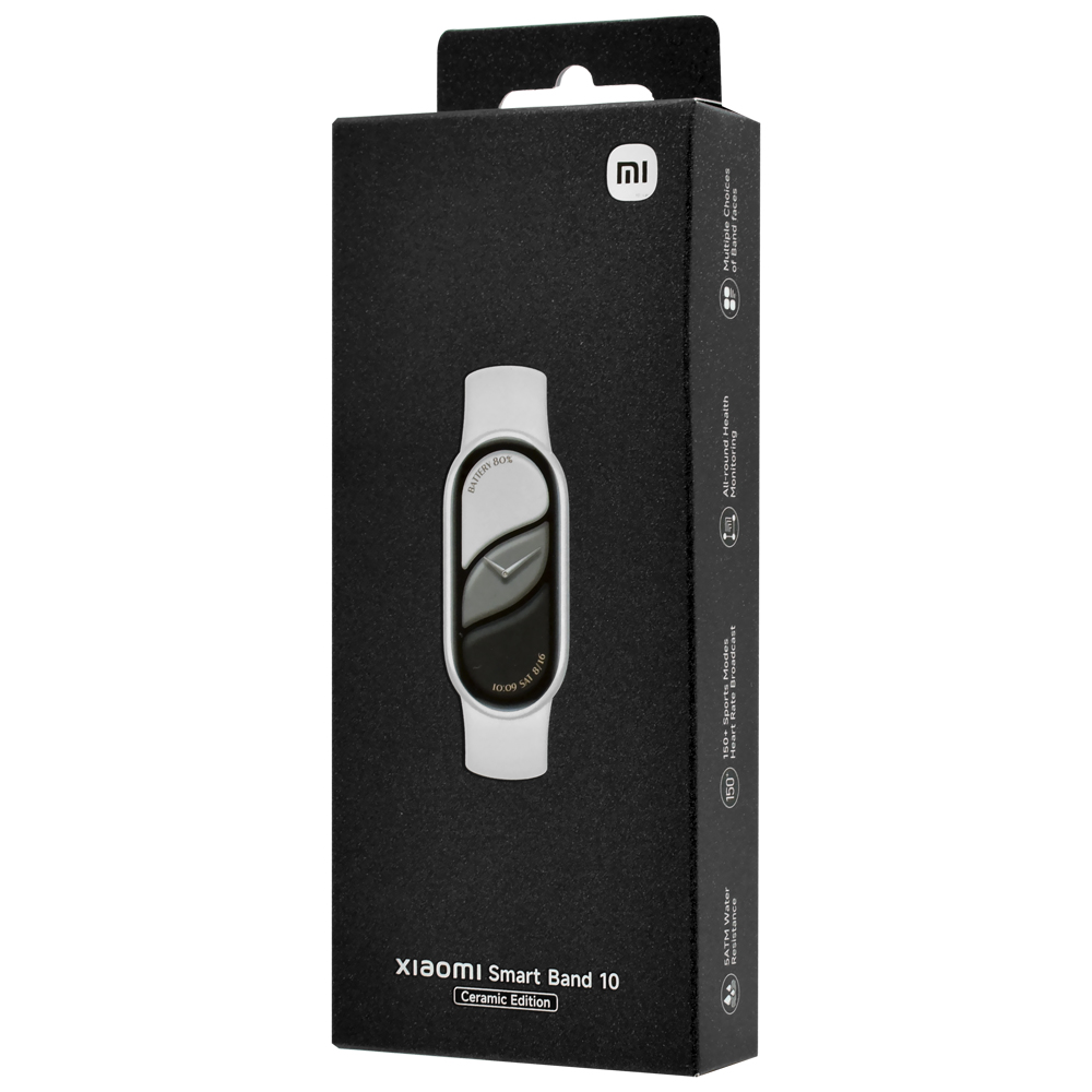 Pulseira Inteligente Xiaomi Mi Smart Band10 Ceramic Edition M2459B1 - Pearl Branco