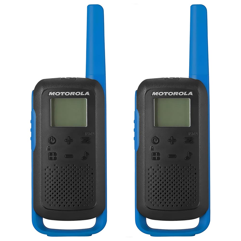Walkie Talkie Motorola T270 FRS / GMRS / 25 Milhas / Bivolt - Preto / Azul