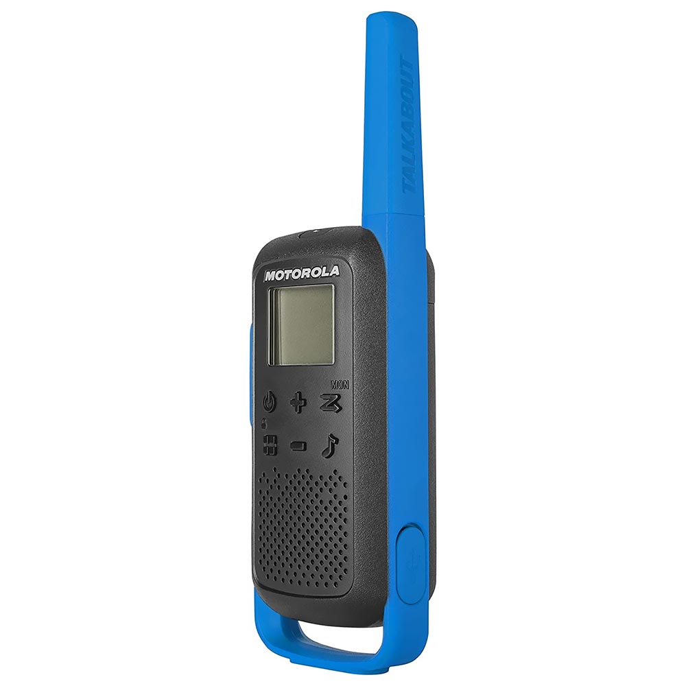 Walkie Talkie Motorola T270 FRS / GMRS / 25 Milhas / Bivolt - Preto / Azul