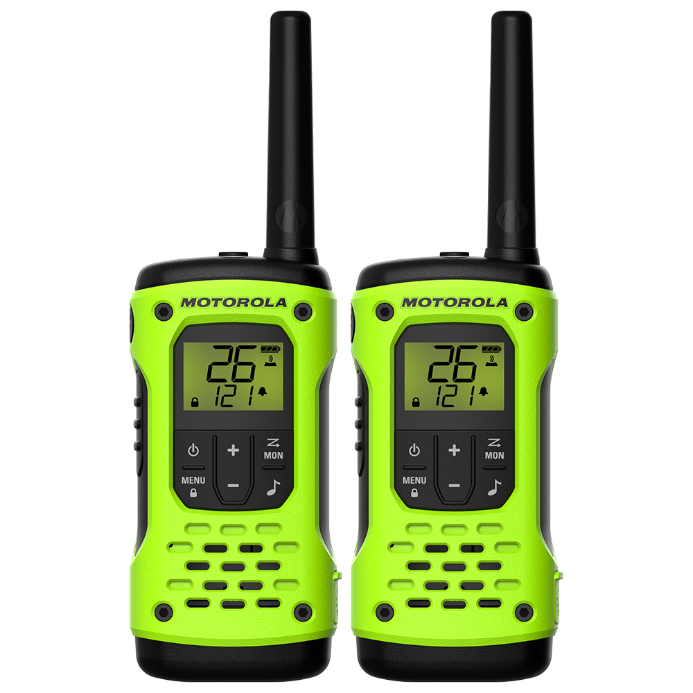 Walkie Talkie Motorola Talkabout T600 H2O FRS / GMRS / 35 Milhas / Bivolt - Verde / Preto