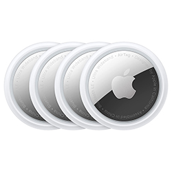 Rastreador Apple AirTag MX542AM/A Bluetooth / 4 Peças - Preto / Prata