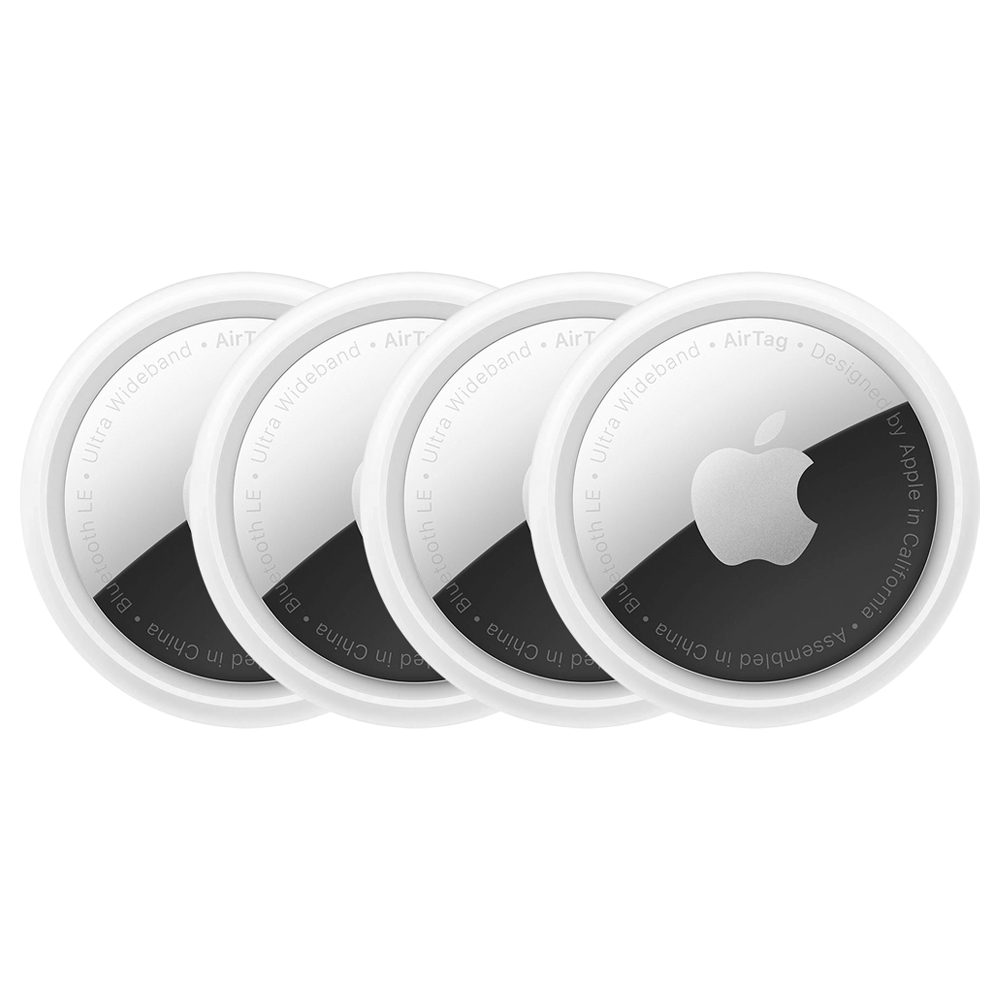 Rastreador Apple AirTag MX542BE/A Bluetooth - Branco / Prata (Kit com 4)