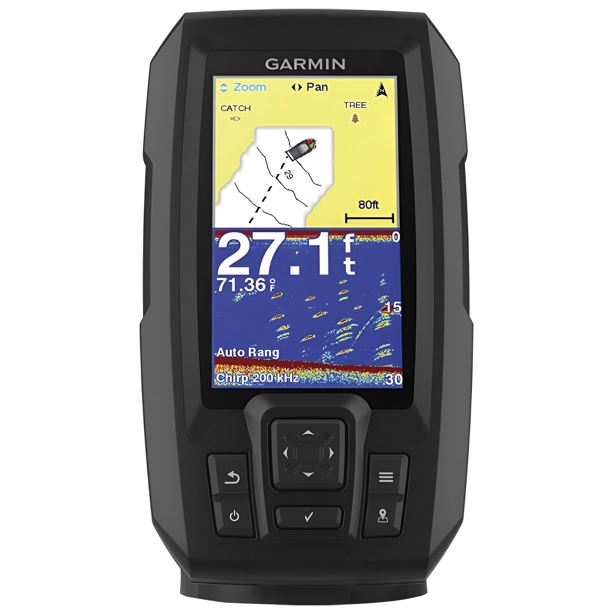 Rastreador GPS Garmin Striker 4 Plus 010-01870-01 / Transdutor - Preto