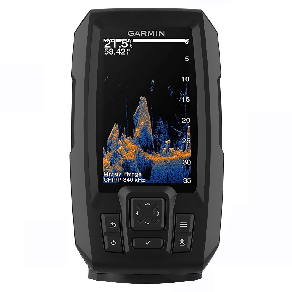 Rastreador GPS Garmin Striker Vivid 4CV / Transductor - Preto (010-02550-01)