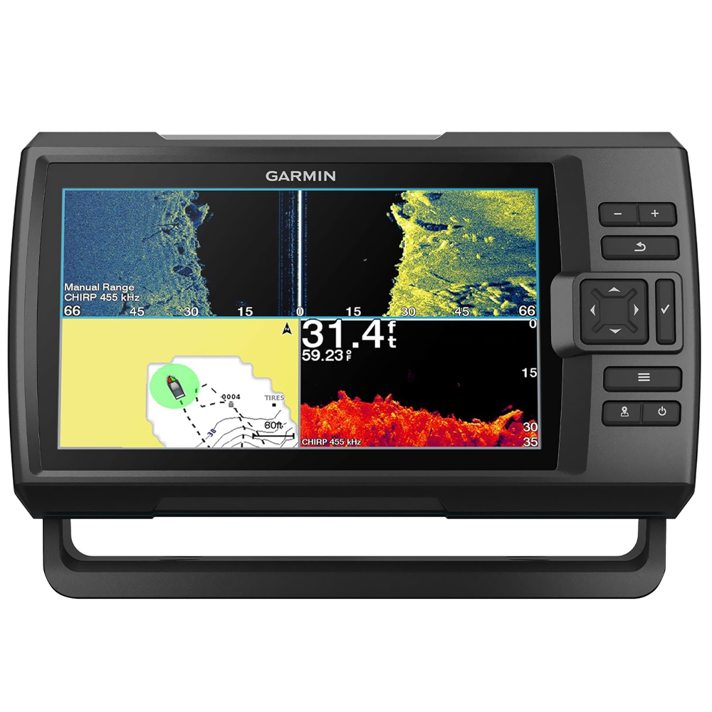 Rastreador GPS Garmin Striker Vivid 9sv 9" - Preto + Transducer Sonar (010-02554-01)