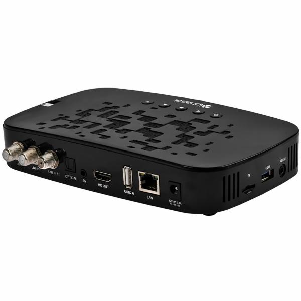 Receptor Digital FTA Alphasat  Sense KVM 2GB de RAM / 16GB / IKS / SKS / IPTV - Preto