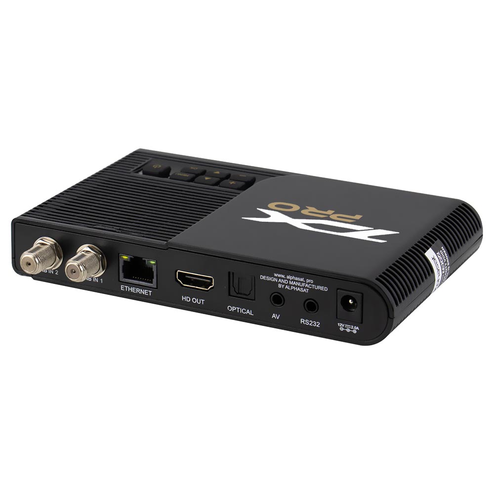 Receptor Digital FTA Alphasat TX Pro KVM Edition / IKS / SKS - Preto