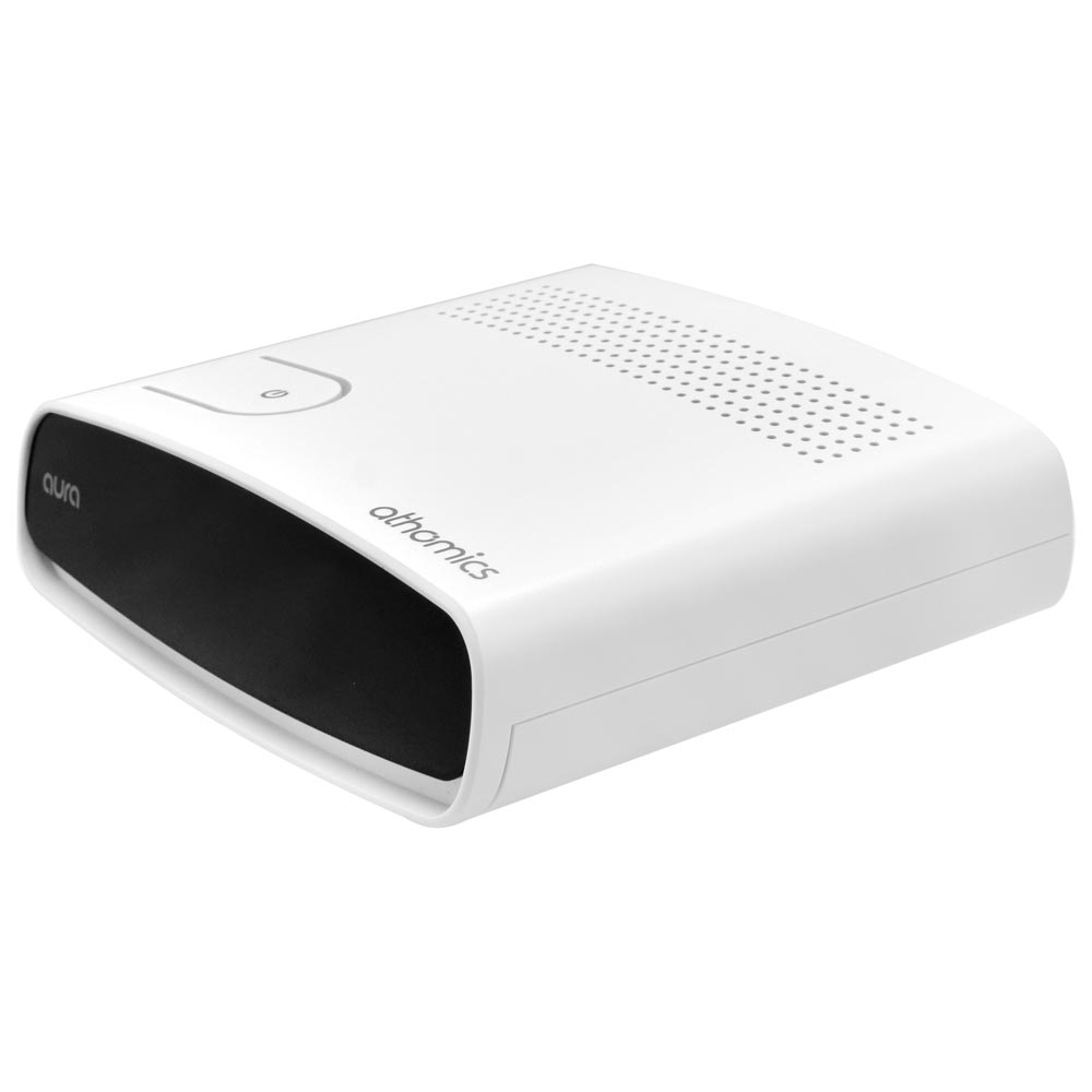Receptor Digital FTA Athomics Aura IKS / SKS - Branco + Tubo LED ARGB