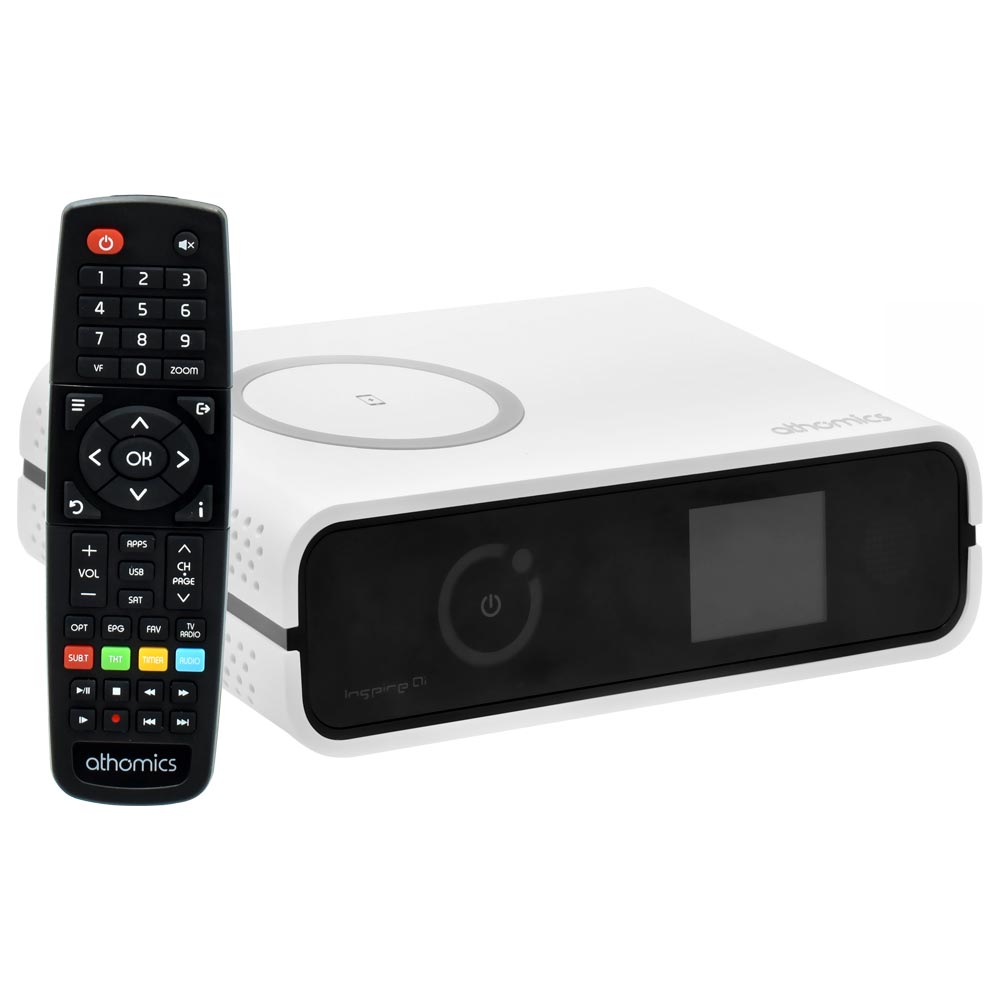 Receptor Digital FTA Athomics Inspire Qi IKS / SKS - Branco