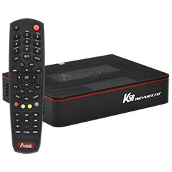Receptor Digital FTA Audisat K50 Revuelto IKS / SKS - Preto