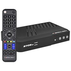 Receptor Digital FTA Azamerica S705 GX IKS / SKS - Preto