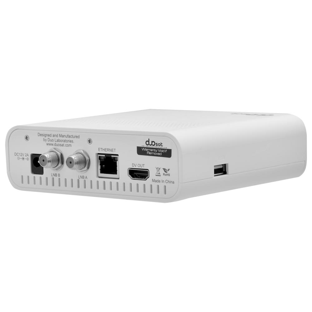 Receptor Digital FTA Duosat Blade Go IKS / SKS - Branco