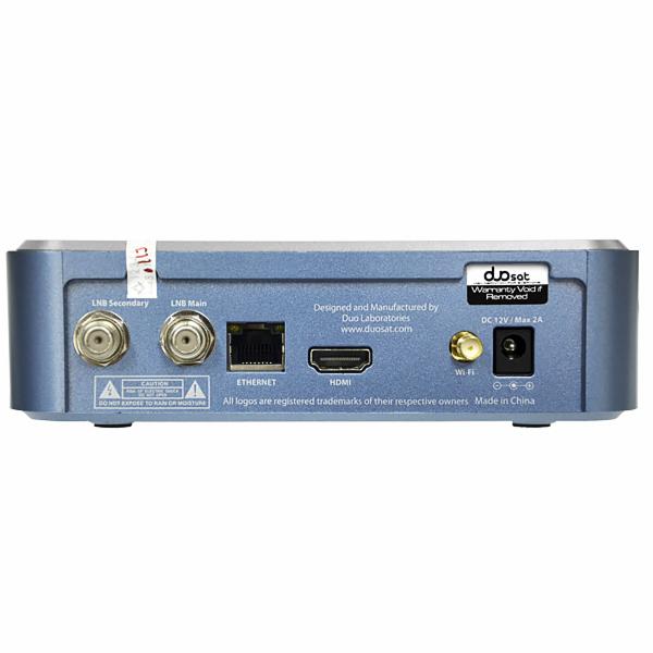 Receptor Digital FTA Duosat Troy HD Platinum IKS / SKS - Prata