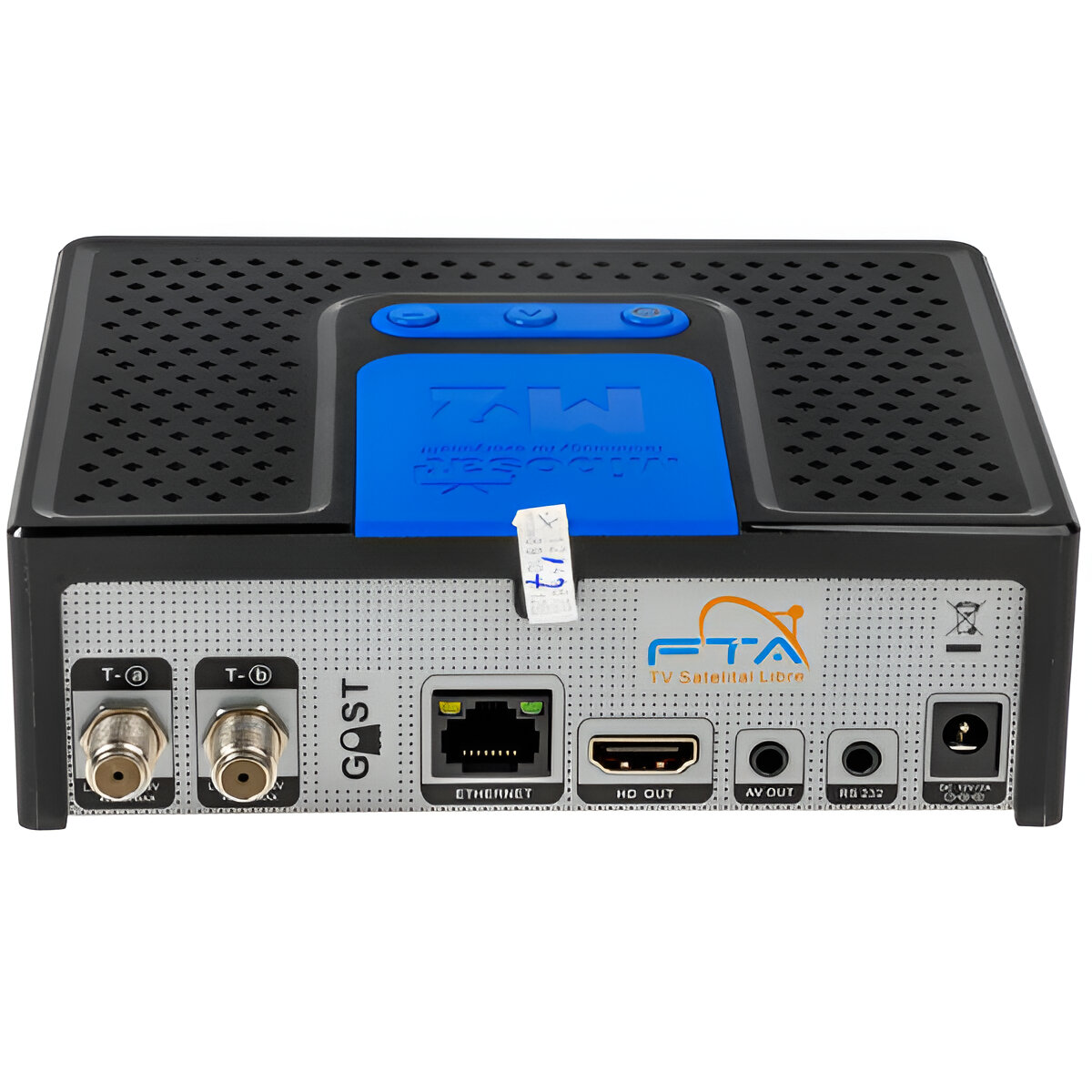 Receptor Digital FTA Mibosat M2 IKS / SKS - Preto / Azul