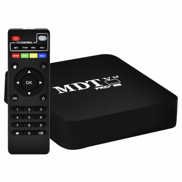 RECEPTOR DIGITAL OTT TV BOX MDTV PRO+ 5G 8K 32GB/128GB/IPTV/WIFI/HDMI/USB/SD/MMC/LAN/ANDROID 11.1 PRETO S/GARANTIA