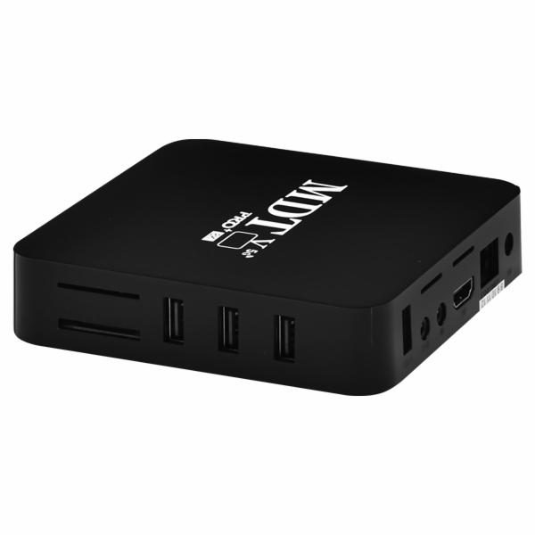 RECEPTOR DIGITAL OTT TV BOX MDTV PRO+ 5G 8K 32GB/128GB/IPTV/WIFI/HDMI/USB/SD/MMC/LAN/ANDROID 11.1 PRETO S/GARANTIA