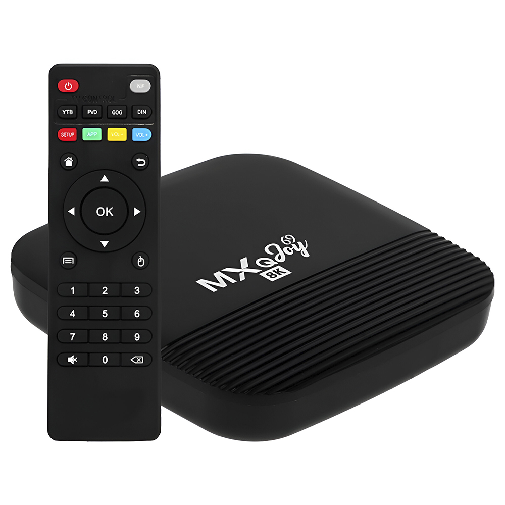 RECEPTOR DIGITAL TV BOX MXQ JOY 69 8K PRETO 64GB/256GB IPTV/WIFI/HDMI/USB/TF/LAN ANDROID 15.0 S/GARANTIA