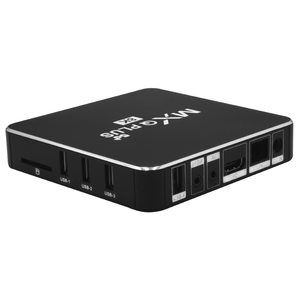 RECEPTOR DIGITAL TV BOX MXQ PLUS 8K 5G PRETO 32GB/256GB/IPTV/WIFI/HDMI