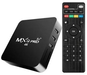 RECEPTOR DIGITAL TV BOX MXQ PRO 4K 5G  2GB/16GB WIFI/HDMI/USB/TF/LAN PRETO