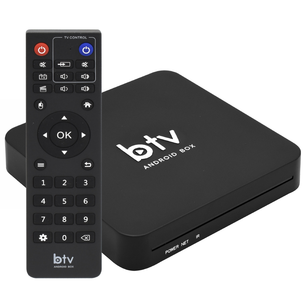 Receptor Iptv BTV Box A13+ 2GB de RAM 16GB / 4K - Preto