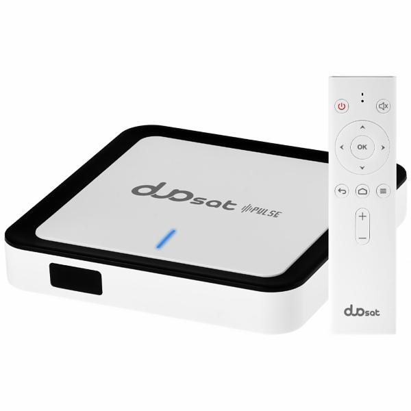 Receptor Iptv Duosat Pulse 2GB de RAM / 32GB / 4K - Branco / Preto