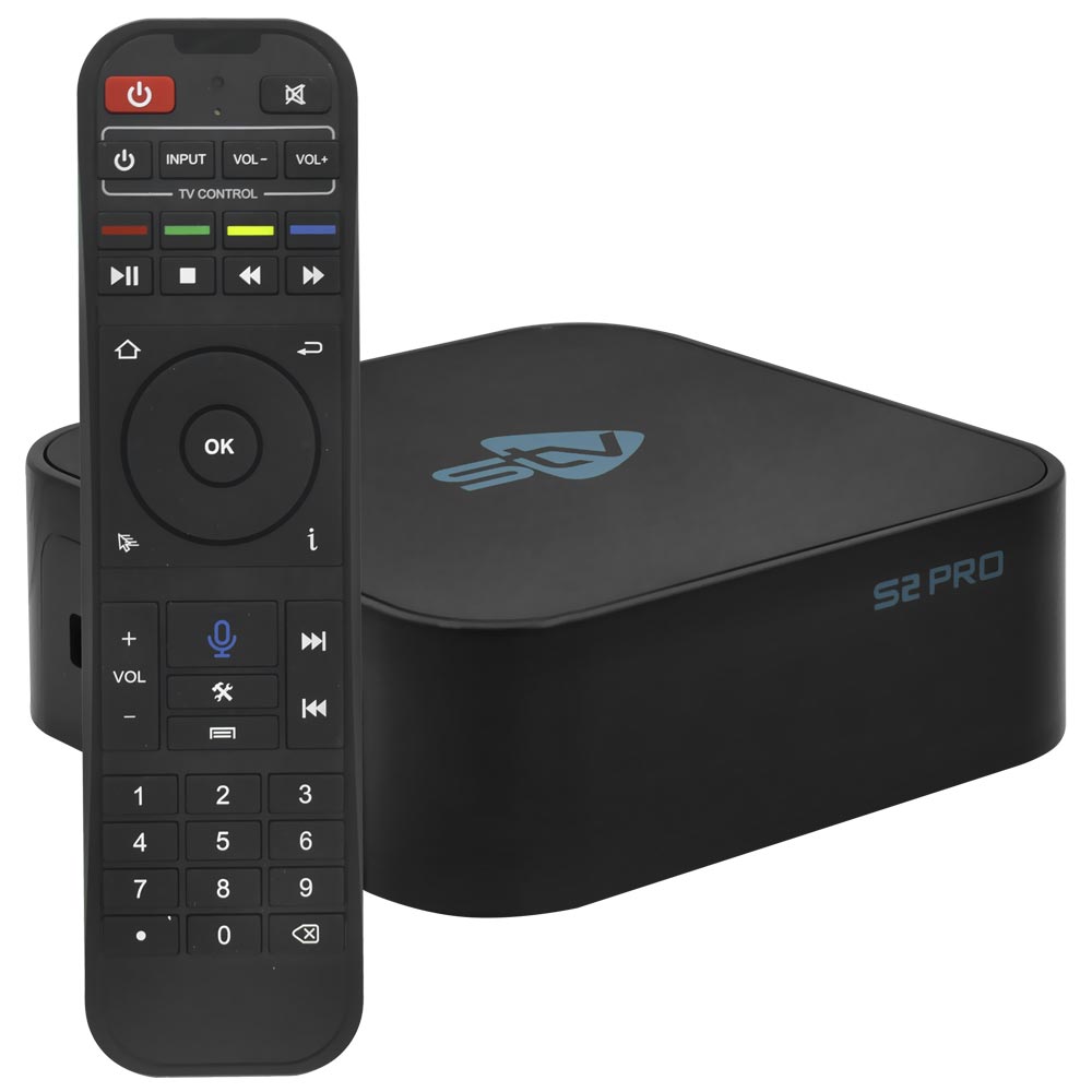 Receptor Iptv STV S2 Pro 2GB de RAM / 32GB / FHD / 6K - Preto