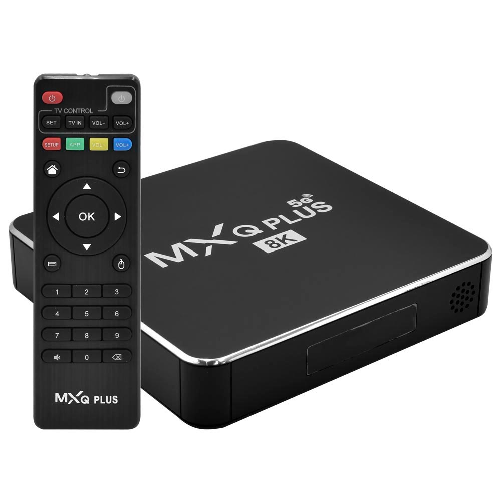 TV Box MXQ Plus 128GB de RAM / 512GB / 5G / 8K - Preto