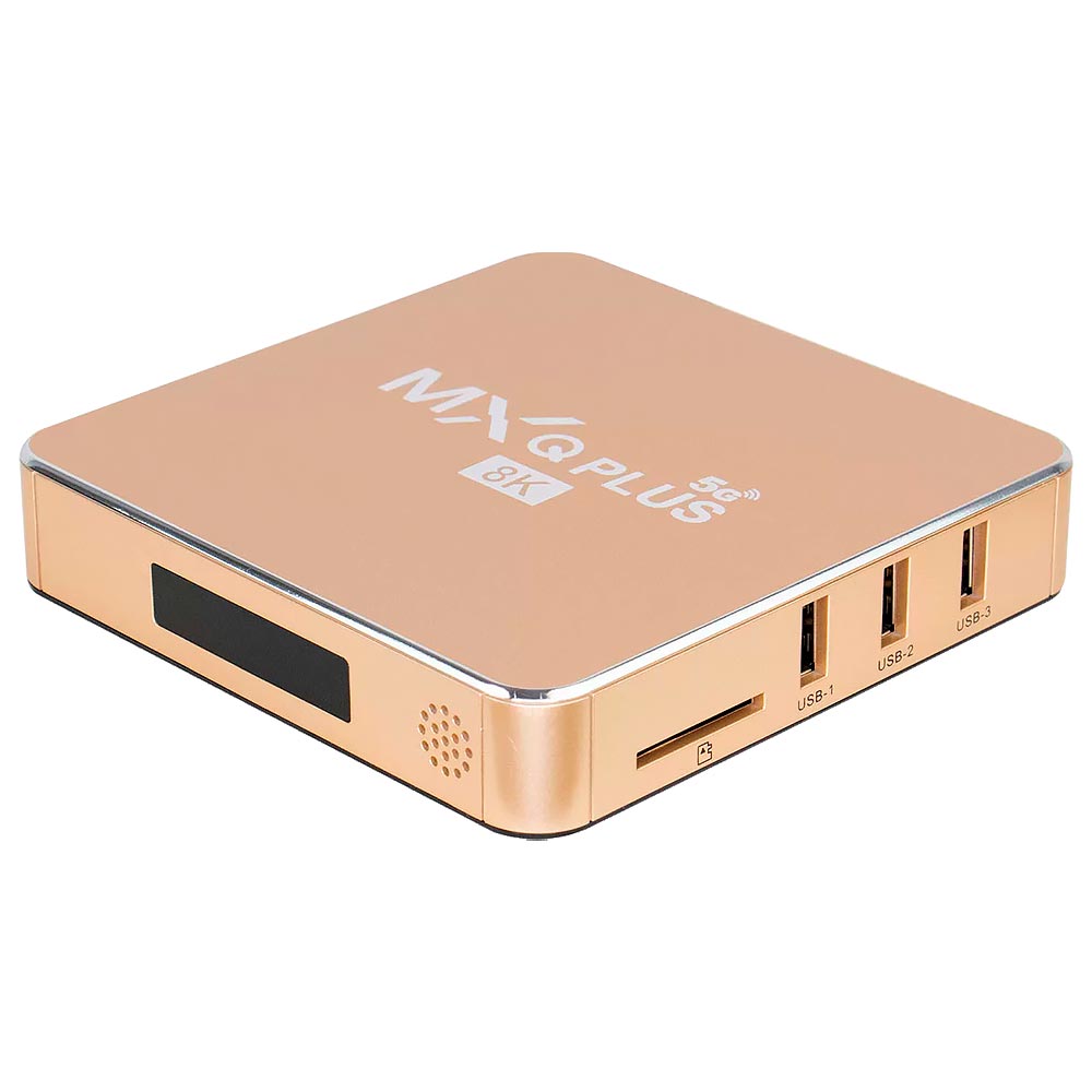TV Box MXQ Plus 32GB de RAM / 256GB / 5G / 8K - Dourado