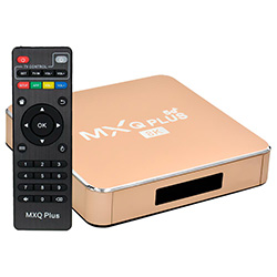 TV Box MXQ Plus 64GB de RAM / 256GB / 5G / 8K - Dourado